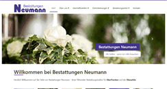 Desktop Screenshot of bestattungen-neumann.de